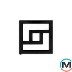 Сушка для рушників Genesis-Aqua ONIX 530x530 чорний, Колір: Чорний, фото 