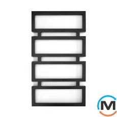 Сушка для рушників Genesis-Aqua QUATTRO 1200x530 чорний, Колір: Чорний, Висота (мм): 1200, фото 