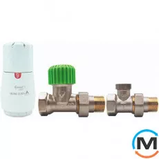 Комплект термостатичний Vario Term Нікель Econ TRENDY прямий, фото 