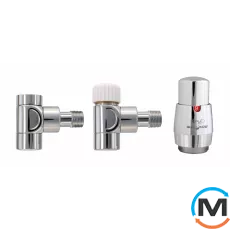 Комплект термостатичний Vario Term LUX II кутовий White, фото 