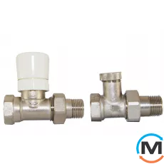 Комплект термостатичний Vario Term Нікель Simple прямий, фото 