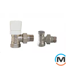 Комплект термостатичний Vario Term Нікель Simple кутовий, фото 