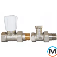 Комплект (кран ручний прямий + зворотній клапан прямий FK), фото 