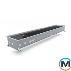 Внутрипольный конвектор U-CON EK 230/2000/120, Тип конвектора: Без вентилятора, Корпус конвектора: Нержавеющая сталь, Кол-во теплообменников: 1, Способ установки: Внутрипольный, Глубина (мм): 120, Ширина (мм): 230, Длина (мм): 2000, фото 