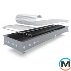 Внутрипольный конвектор U-CON EK2 380/1000/90, Тип конвектора: Без вентилятора, Корпус конвектора: Нержавеющая сталь, Кол-во теплообменников: 2, Способ установки: Внутрипольный, Глубина (мм): 90, Ширина (мм): 380, Длина (мм): 1000, фото 