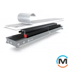 Внутрипольный конвектор U-CON VK 230/3000/78, Тип конвектора: С вентилятором, Корпус конвектора: Нержавеющая сталь, Кол-во теплообменников: 1, Напряжение вентилятора: 12 V, Способ установки: Внутрипольный, Глубина (мм): 78, Ширина (мм): 230, Длина (мм): 3000, фото 