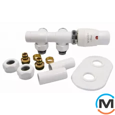 Комплект Vario Term TWINS All In One кутовий правий (Cu) White, фото 