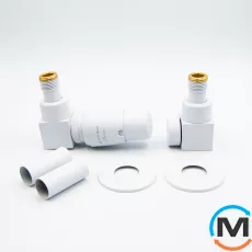 Комплект термостатичний Vario Term QUATTRO All In One кутовий лівий (PEX) White, фото 