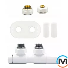 Комплект Vario Term TWINS REGULATED All In One кутовий правий (PEX) White, фото 