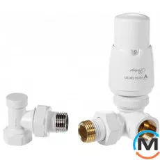 Комплект термостатичний Vario Term MASTER кутовий правий White, фото 