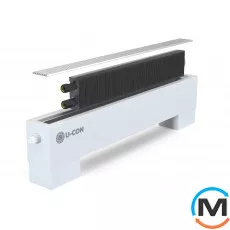 Підлоговий конвектор U-CON NEK 120/2250/240, Тип конвектора: Без вентилятора, Корпус конвектора: Нержавіюча сталь, Кількість теплообмінників: 1, Спосіб встановлення: Підлоговий, Глибина (мм): 240, Ширина (мм): 120, Довжина (мм): 2250, фото 