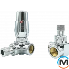 Комплект термостатичний Vario Term QUATTRO кутовий лівий White, фото 