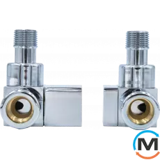 Комплект термостатичний Vario Term QUATTRO REGULATED All In One кутовий правий (Cu) White, фото 