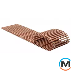 Решітка дерев'яна дубова U-CON 2000х380, Виконання: Дерев'яна, Ширина (мм): 380, Довжина (мм): 2000, фото 