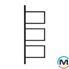 Сушка для рушників Genesis-Aqua ELEMENT 1200x500 білий, Колір: Білий, фото 