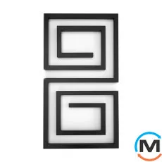 Сушка для рушників Genesis-Aqua LABYRINTH 1000x530 білий, Колір: Білий, фото 