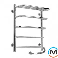 Сушка для рушників електрична Laris Стандарт П5 500 х 660 з полицею Е (підкл. праворуч), фото 