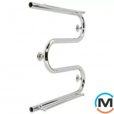 Сушка для рушників водяна Laris Змійовик 25 РС3 500 х 500 з 2-ма полицями 1/2'', фото 