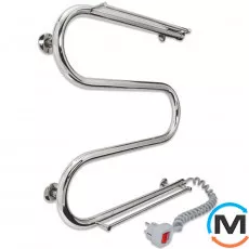 Сушка для рушників електрична Laris Змійовик 25 РС3 500 х 500 з 2-ма полицями Е (підкл. праворуч), фото 