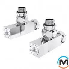 Кран кутовий Laris 1/2" - 3/4" Кватро Класік 2шт. (LX-851), фото 