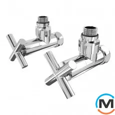 Кран кутовий Laris 1/2" - 3/4" Еліт 2шт. (ZZ-4704), фото 