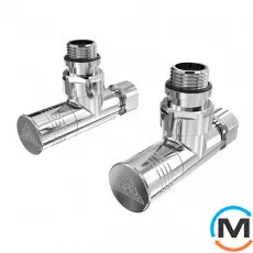 Кран кутовий Laris Звичайний 1/2" - 1/2" 2шт. (LX-4702), фото 