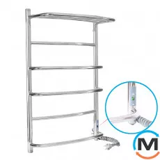 Сушка для рушників електрична Laris Єврофлеш П6 500 х 800 з полицею Е (підкл. праворуч), Виконання: Правий, Висота (мм): 812, фото 