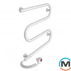 Сушка для рушників електрична Laris Зебра Змійовик 25 ЧК3 500 х 500 Е (підкл. зліва), фото 