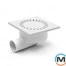 Трап із горизонтальним випуском MCH 326 Р гідрозатвор, Випуск сифону: Горизонтальний, фото 