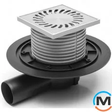 Трап із горизонтальним випуском MCH 381A, Випуск сифону: Горизонтальний, фото 