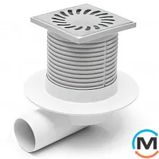 Трап із горизонтальним випуском MCH 411 L гідрозатвор, фото 