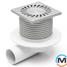 Трап із горизонтальним випуском MCH 425 L гідрозатвор, Випуск сифону: Горизонтальний, фото 