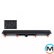 Душовий канал MCH CH 650 DC з ґратами "Краплі", Монтажна довжина (мм): 715, фото 