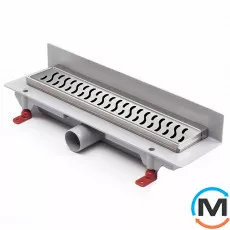 Душовий канал MCH CH 350 HN 3 з ґратами "Гармонія", Монтажна довжина (мм): 415, фото 