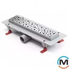 Душовий канал MCH CH 350 S з ґратами "Квадрати", Монтажна довжина (мм): 415, фото 