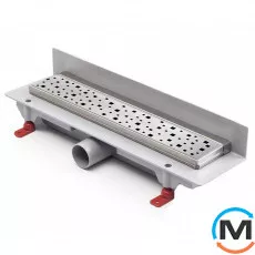 Душовий канал MCH CH 350 SN 3 з ґратами "Квадрати", Монтажна довжина (мм): 415, фото 