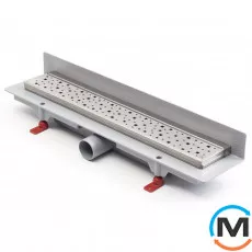 Душовий канал MCH CH 450 SN 3 з ґратами "Квадрати", Монтажна довжина (мм): 515, фото 