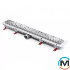 Душовий канал MCH CH 750/50 DN 1 з ґратами "Краплі", Монтажна довжина (мм): 815, фото 