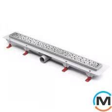 Душовий канал MCH CH 650/50 SN 1 з ґратами "Квадрати", Монтажна довжина (мм): 715, фото 