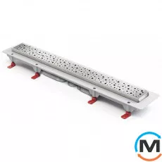 Душовий канал MCH CH 850/S40 DN 1 з ґратами "Краплі", Монтажна довжина (мм): 915, фото 