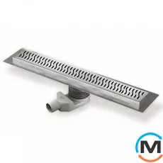 Душовий канал MCH CH N 650 H 1 з ґратами "Гармонія", Монтажна довжина (мм): 715, фото 