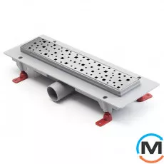 Душовий канал MCH CH 350 SN 1 з ґратами "Квадрати", Монтажна довжина (мм): 415, фото 