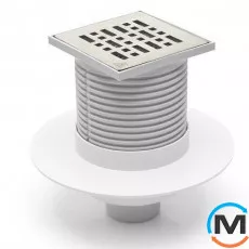 Трап із вертикальним випуском MCH F 420 NL гідрозатвор, Випуск сифону: Вертикальний, фото 