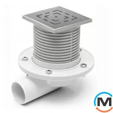 Трап із горизонтальним випуском MCH L 411 L гідрозатвор, фото 