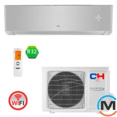 Кондиціонер Cooper&Hunter SUPREME CONTINENTAL (SILVER) CH-S18FTXAL-SC, Колір: Сріблястий, Площа приміщення (кв.м): 50, фото 