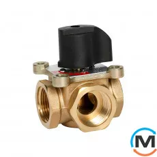 3-ходовий поворотний змішувальний клапан Tervix Pro Line TOR DN20 Rp 3/4" kvs 6,3, Діаметр різьблення: 3/4", фото 