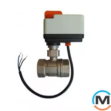 2-ходовий кульовий клапан н/в 3/4" DN20 з електроприводом нержавіюча сталь Tervix Pro Line ORC2, Діаметр різьблення: 3/4", фото 