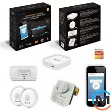 Система захисту від потопу для розумного будинку Tervix ZigBee Water Stop на 1 трубу 1/2", Діаметр різьблення: 1/2", Варіант: з одним краном, фото 