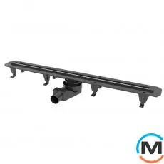 Душовий канал Waterway Stripe 900 корпус чорний, фото 