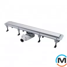 Душовий канал Waterway Stream 900 корпус сірий, Колір: Сірий, Довжина (мм): 908, Ширина (мм): 120, Матеріал: Сталь нержавіюча, фото 